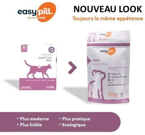 Osalia Easypill Chat Skin 30 boulettes de 2g