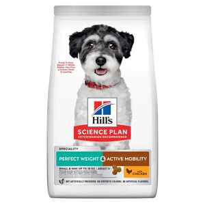 Hill's Science Plan Perfect Weight & Active Mobility Aliment Pour Petit Chien Adulte Au Poulet - 6Kg