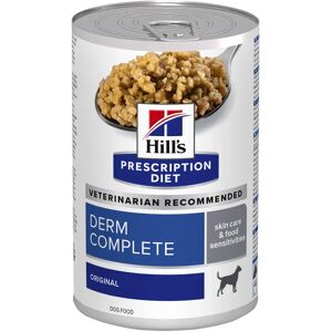 Hill's Prescription Diet Derm Complete boîtes Pour Chien - 12x370g au riz et a l'?uf