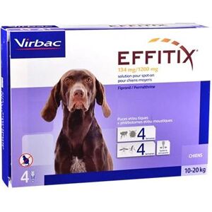 Virbac Effitix Spot On - Chien 10-20kg - 4 pipettes