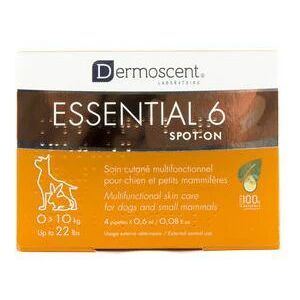 Dermoscent essential 6 spot on chien 10Kg 4 pipettes