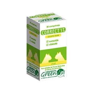 Greenvet CORRECT'IT Coupe faim chat 30 Comprimes