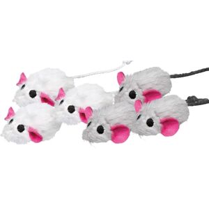 Trixie Set De Souris En Peluche Avec Herbe À Chat 6 Pcs