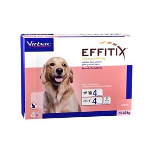 Virbac Effitix Spot On - Chien 20-40kg - 4 pipettes