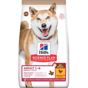 Hill's Science Plan No Grain Adult Croquettes Sans Cereales Pour Chien Adulte Au Poulet - 14kg