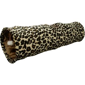 Flamingo Tunnel Pour Chat Leopard 90x25cm