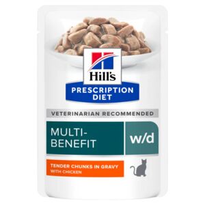 Hill's Prescription Diet W/D Multi Benefit sachets pour Chat - 12x85g