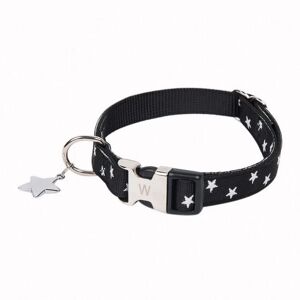 Wouapy Collier Star Noir 12mm 22-32cm