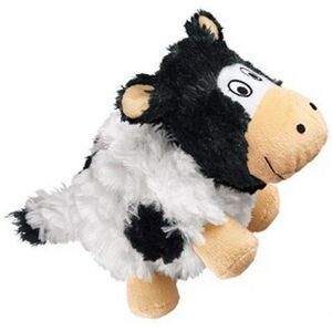 Peluche Vache Cruncheez KONG pour chien S L 15 x H 10 cm