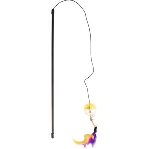 Flamingo Jouet chat Canne a Peche Frizz Balle + Plumes 50cm Assortiment