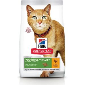 Hill's Science Plan Adult 7+ Youthful Vitality croquettes pour chat age au poulet 7Kg