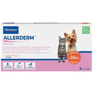 Virbac Allerderma¢ spot on chat et petit chien (10Kg) 6 pipettes