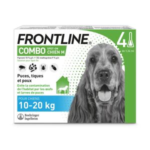 Frontline Combo M chien 10 a 20kg - 4 pipettes