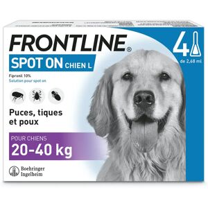 Frontline Spot-on chien L 20 a 40kg - 4 pipettes