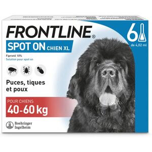 Frontline spot-on chien XL 40-60Kg 6 pipettes