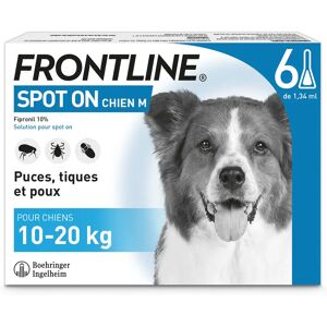 Frontline Spot-on chien M 10 a 20kg - 6 pipettes