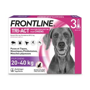 Frontline Tri-act chien L 20 a 40kg - 3 pipettes