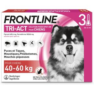 Frontline Tri-act chien XL 40 a 60kg - 3 pipettes