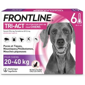 Frontline Tri-act chien L 20 a 40kg - 6 pipettes