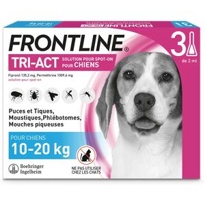 Frontline Tri-act chien M 10 a 20kg - 3 pipettes