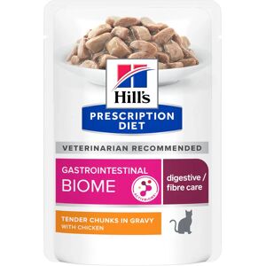 HILL'S PRESCRIPTION DIET GASTROINTESTINAL BIOME SACHETS REPAS POUR CHAT POULET 12X85G