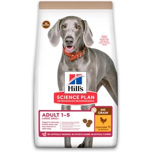 Hill's Science Plan Adult No Grain Large Breed Croquettes Sans Cereales Pour Chien Adulte De Grande Race Au Poulet - 14Kg