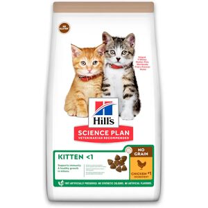 Hill's Science Plan No Grain Croquettes Sans Cereales Pour Chaton Au Poulet - 1.5kg