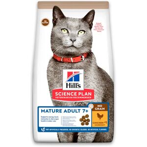 Hill's Science Plan Mature No Grain Croquettes Sans Cereales Pour Chat Senior Au Poulet - 1.5Kg