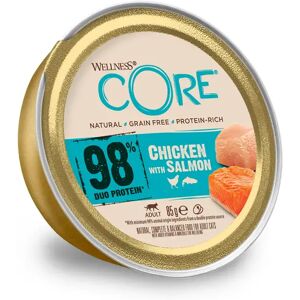 Wellness CORE 98% - boîte de 85g au poulet et saumon