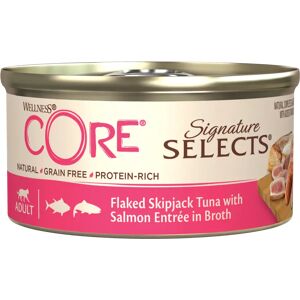 Wellness CORE Signature Selects Flaked - 79g Emiettes de Thon et Crevettes en Sauce