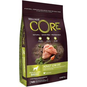 Wellness CORE Low Fat Croquettes pour chien de race moyenne - 10Kg a la dinde