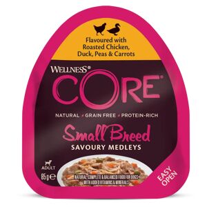 Wellness CORE savoury medleys pour chien de petite race - 85g au poulet rôti, canard, pois & carottes