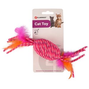 Flamingo Jouet chat Rouleau Bibi Rose 29cm