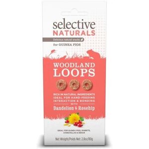 Supreme Selective Naturals Woodland Loops pour Cochon d'inde - 4 Sachets de 80g