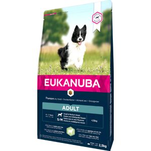 Eukanuba Adult Small/Medium Breed pour chien Agneau et Riz 2,5kg