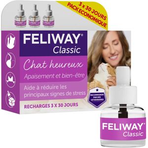 Feliway Classic Pack 3 Recharges pour diffuseur 48ml