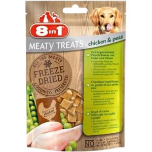 Friandises Freeze Dried poulet et pois 8in1