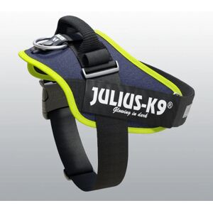 Julius-K9 Harnais Julius IDC Power-K9 Bleu Jean Bords Fluo Taille 1 63-85 cm