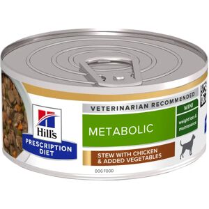 Hill's Prescription Diet Metabolic boîtes pour chien 24x156g poulet et légumes