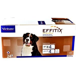 Virbac Effitix Spot On - Chien 40-60kg - 24 pipettes