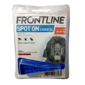 Frontline Spot-on chien XL 40 à 60kg - 1 pipette