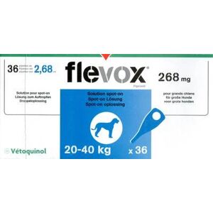 Vétoquinol Flevox chien20-40Kg 36 pipettes