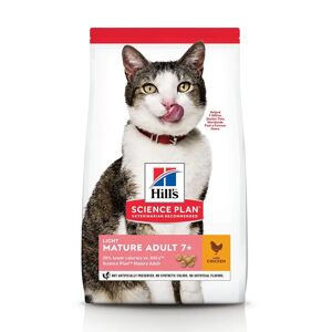 Hill's Science Plan Mature Adult Light croquettes pour chat sénior au poulet 7kg