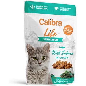 Calibra Life chat Stérilisé 85g au saumon