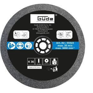 Guede Meule abrasive pour touret 125 x 16 mm - grain 36 - pour G55234