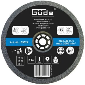 Guede Meule abrasive pour touret 125 x 16 mm - grain 60 - pour G55234