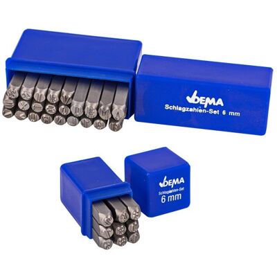 Dema Chiffres et lettres à frapper 6 mm 36 pièces - Publicité Dema Chiffres et lettres à frapper 6 mm 36 pièces - Publicité