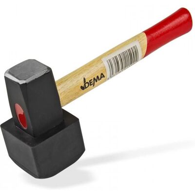 Dema Massette avec embout caoutchouc amovible pour pavés - 1500 g - Publicité Dema Massette avec embout caoutchouc amovible pour pavés - 1500 g - Publicité