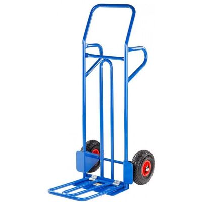 Dema Diable chariot manutention charge maxi 150 kg acier solide pneus 80 mm - Publicité Dema Diable chariot manutention charge maxi 150 kg acier solide pneus 80 mm - Publicité