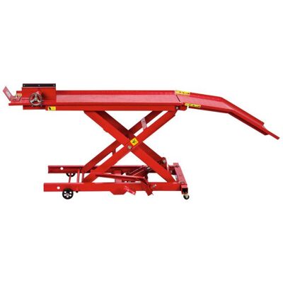 Dema Pont élévateur moto de petite cylindrée/scooter - Table 1400 mm 360 kg - Publicité Dema Pont élévateur moto de petite cylindrée/scooter - Table 1400 mm 360 kg - Publicité